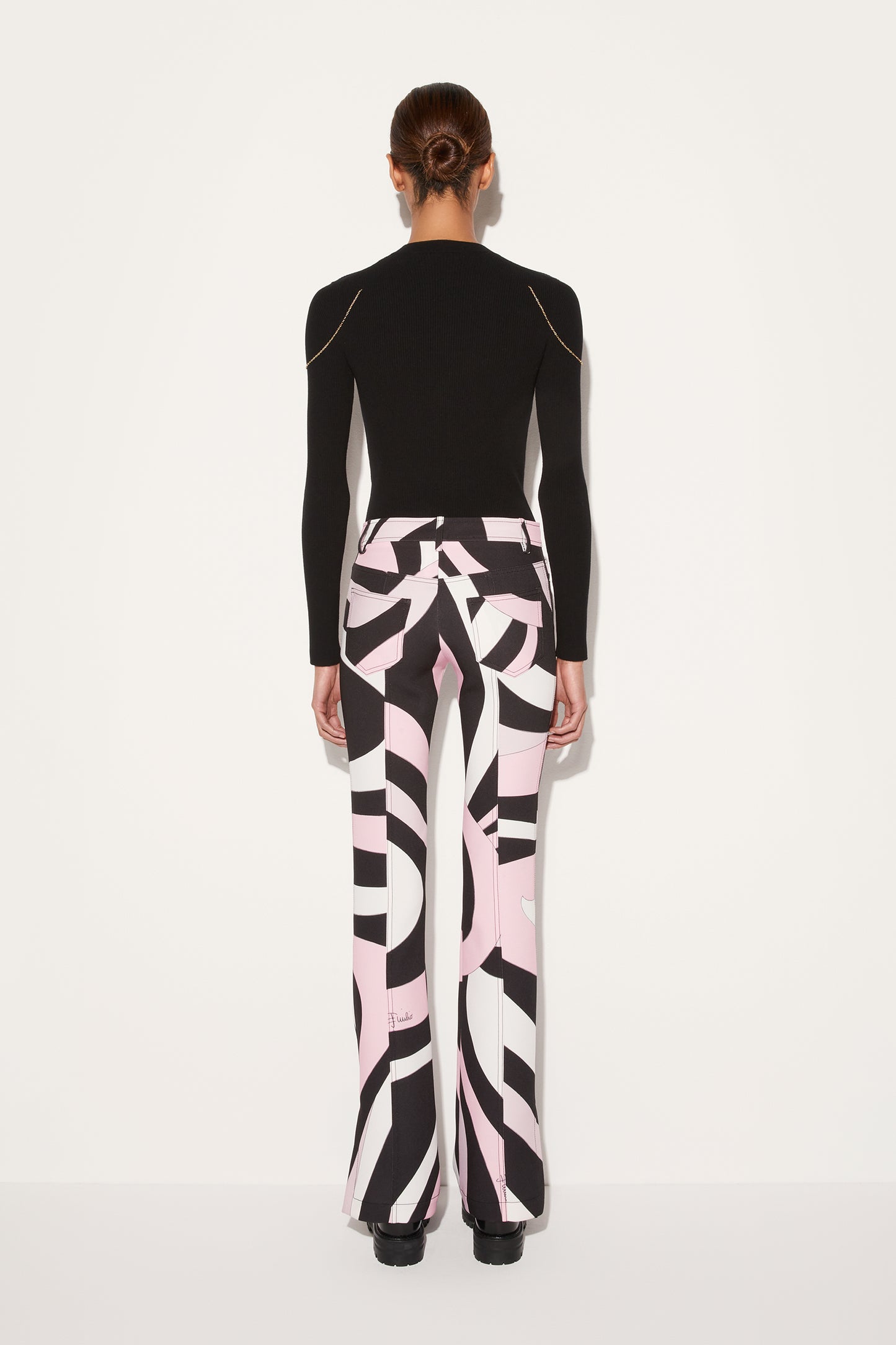 Marmo-Print Trousers View 4 - Pucci