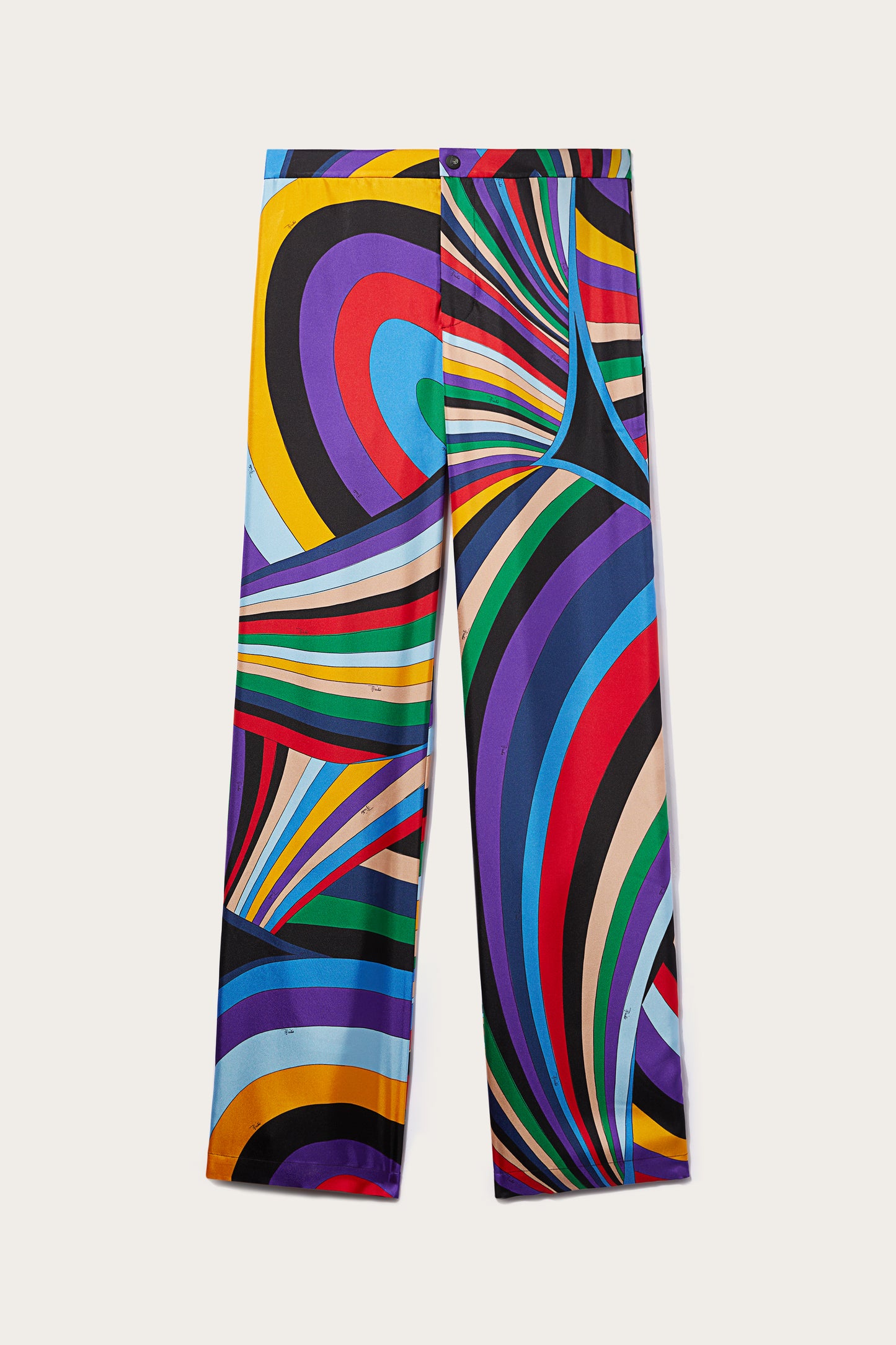 Iride-Print Silk-Twill Trousers View 1 - Pucci