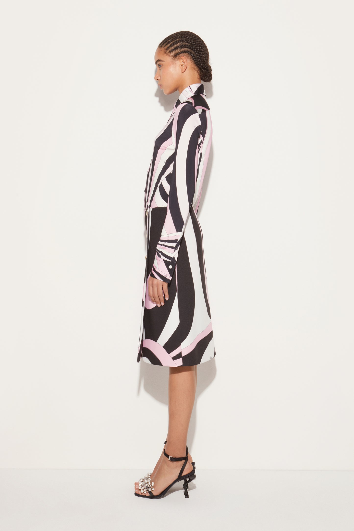Marmo-Print Wrap Skirt View 3 - Pucci