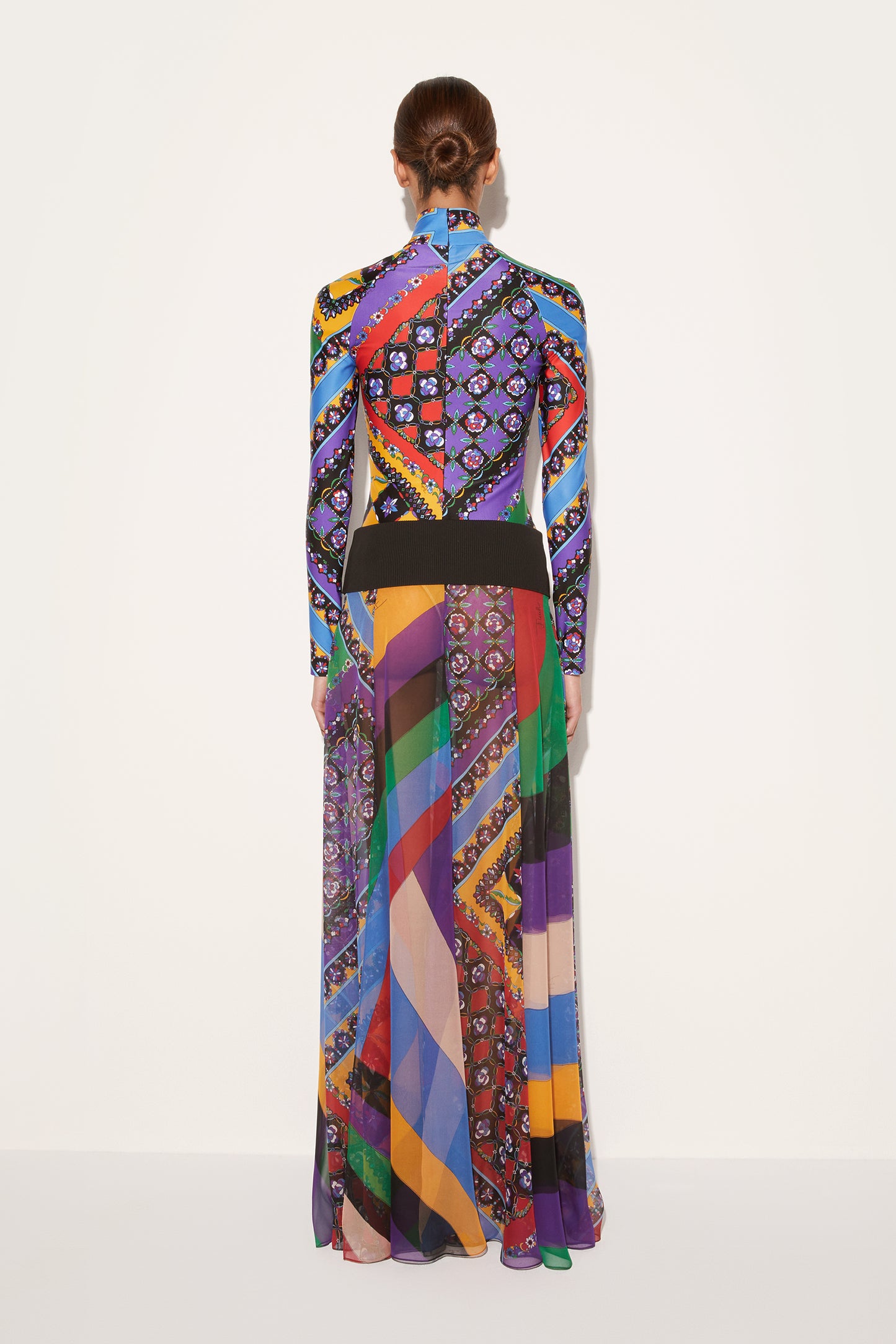 Iride And Festa-Print Silk Skirt View 4 - Pucci