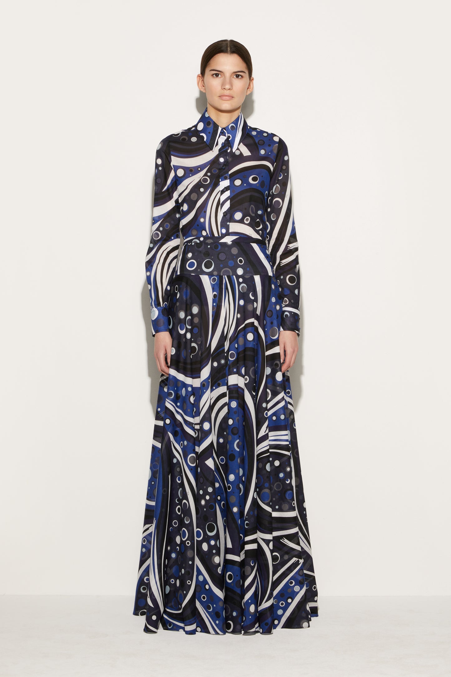 Fontane-Print Cotton Skirt View 2 - Pucci