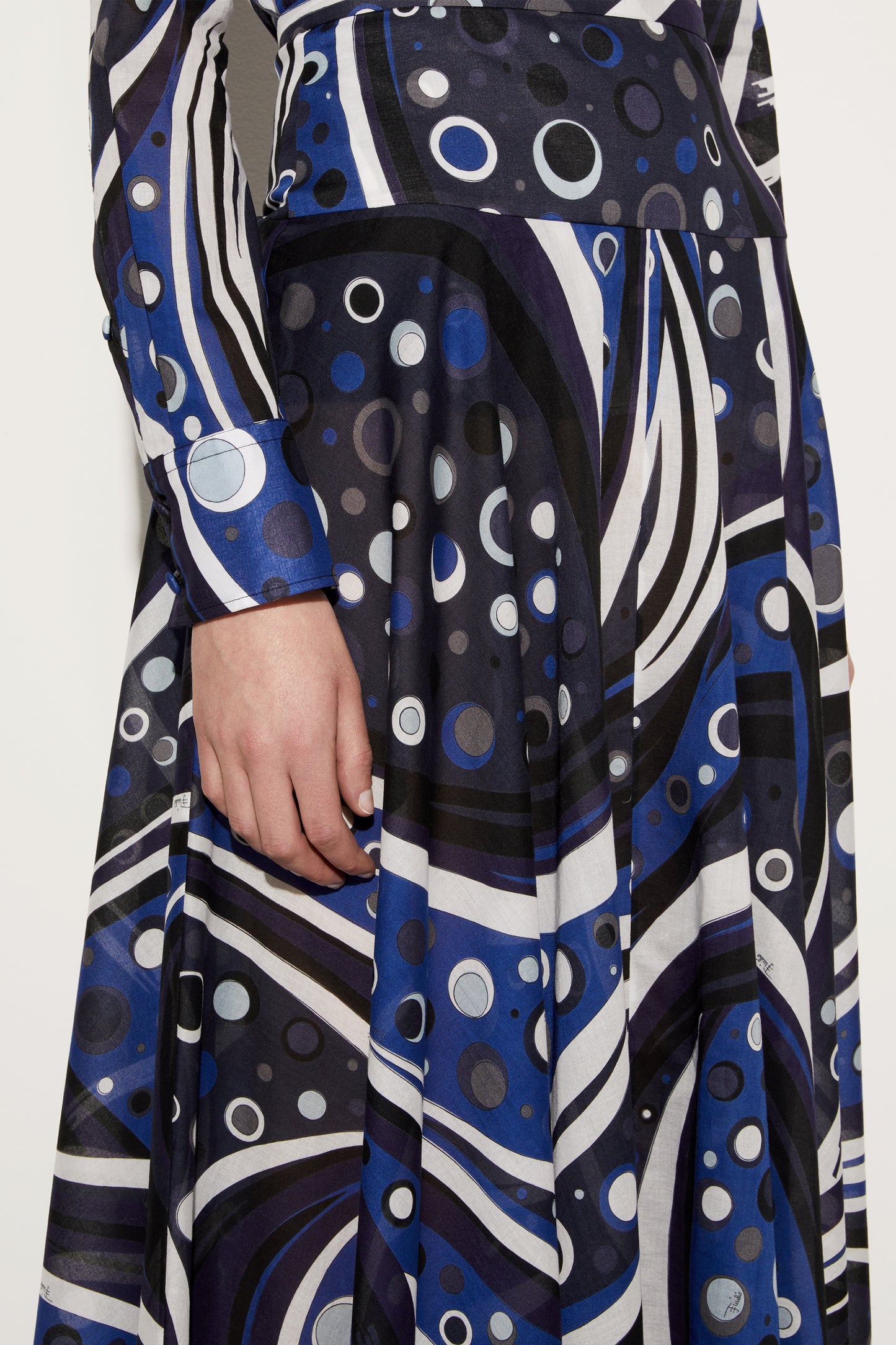 Fontane-Print Cotton Skirt View 5 - Pucci