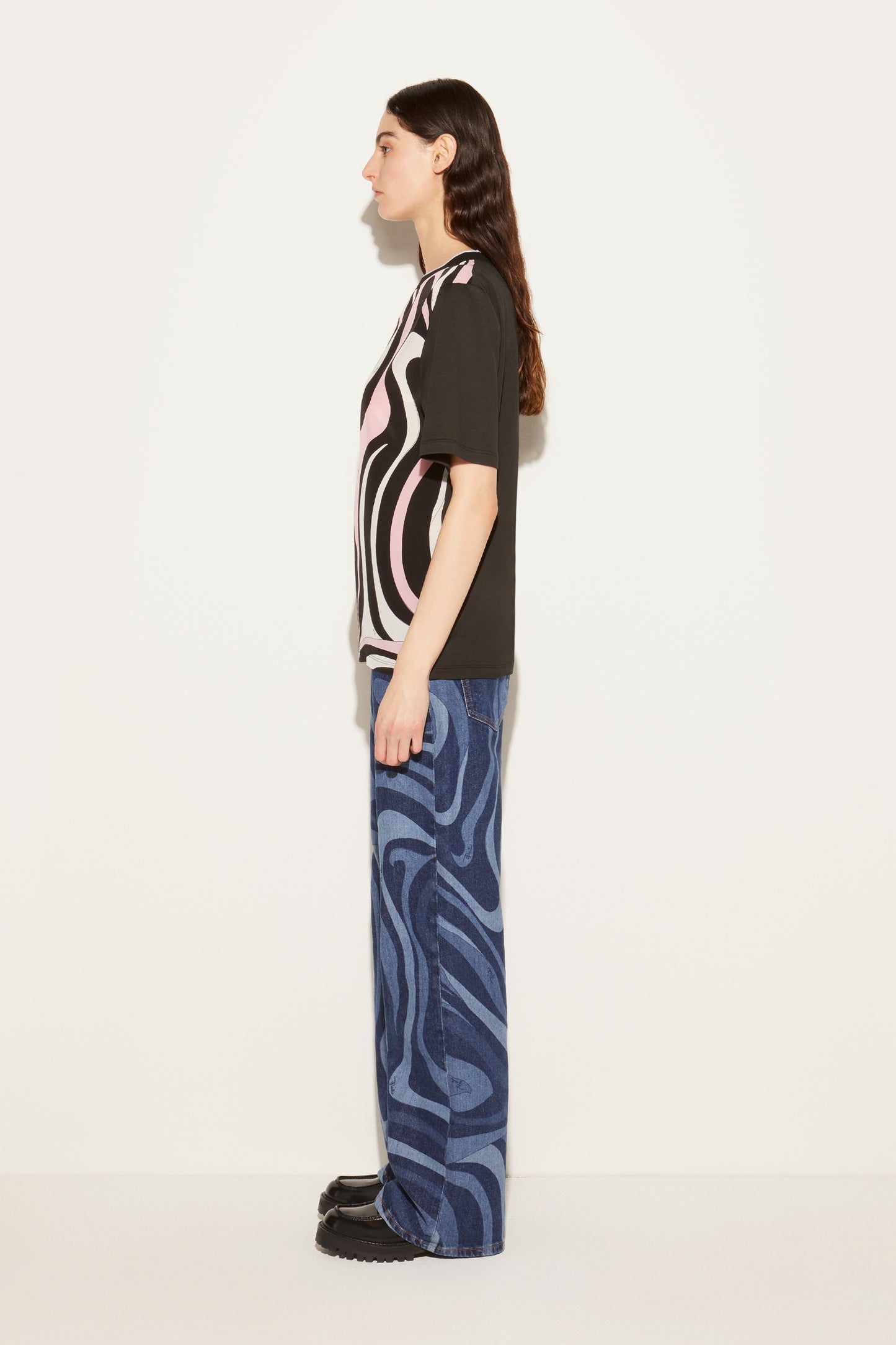 Marmo-Print T-Shirt View 2 - Pucci