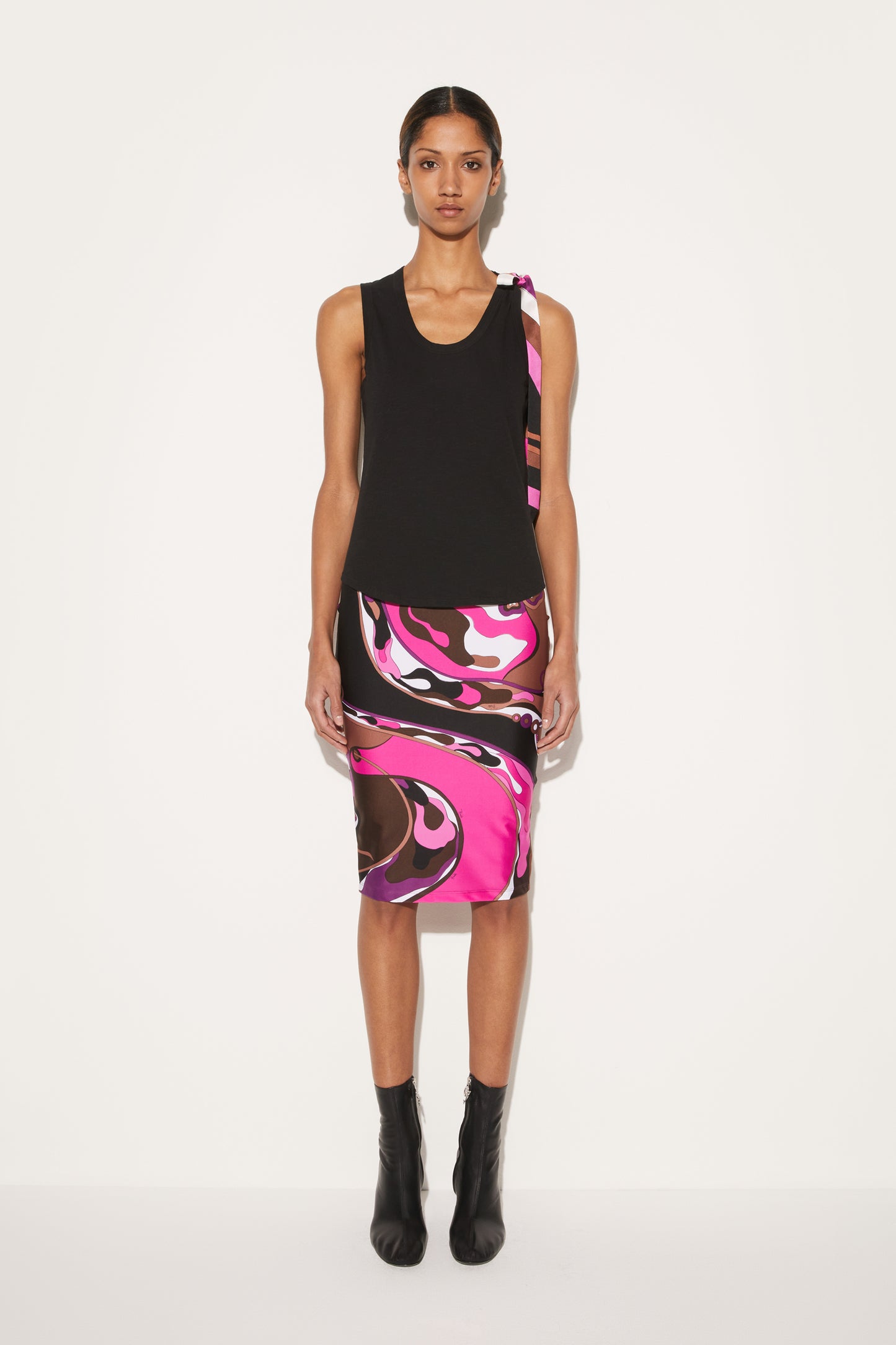 Bow-Embellished Cotton Top View 2 - Pucci