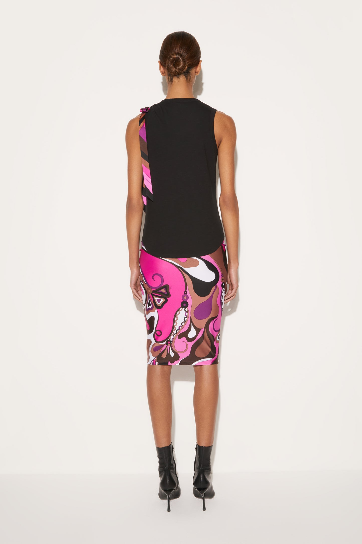 Bow-Embellished Cotton Top View 4 - Pucci