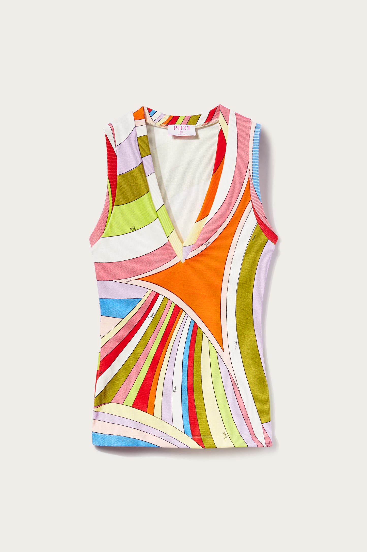 Iride-Print Tank Top View 1 - Pucci
