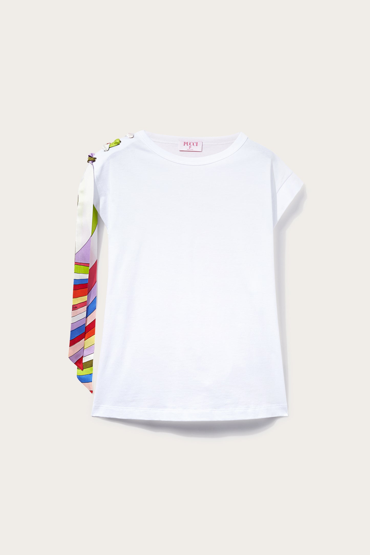 Tie-Detail T-shirt View 1 - Pucci