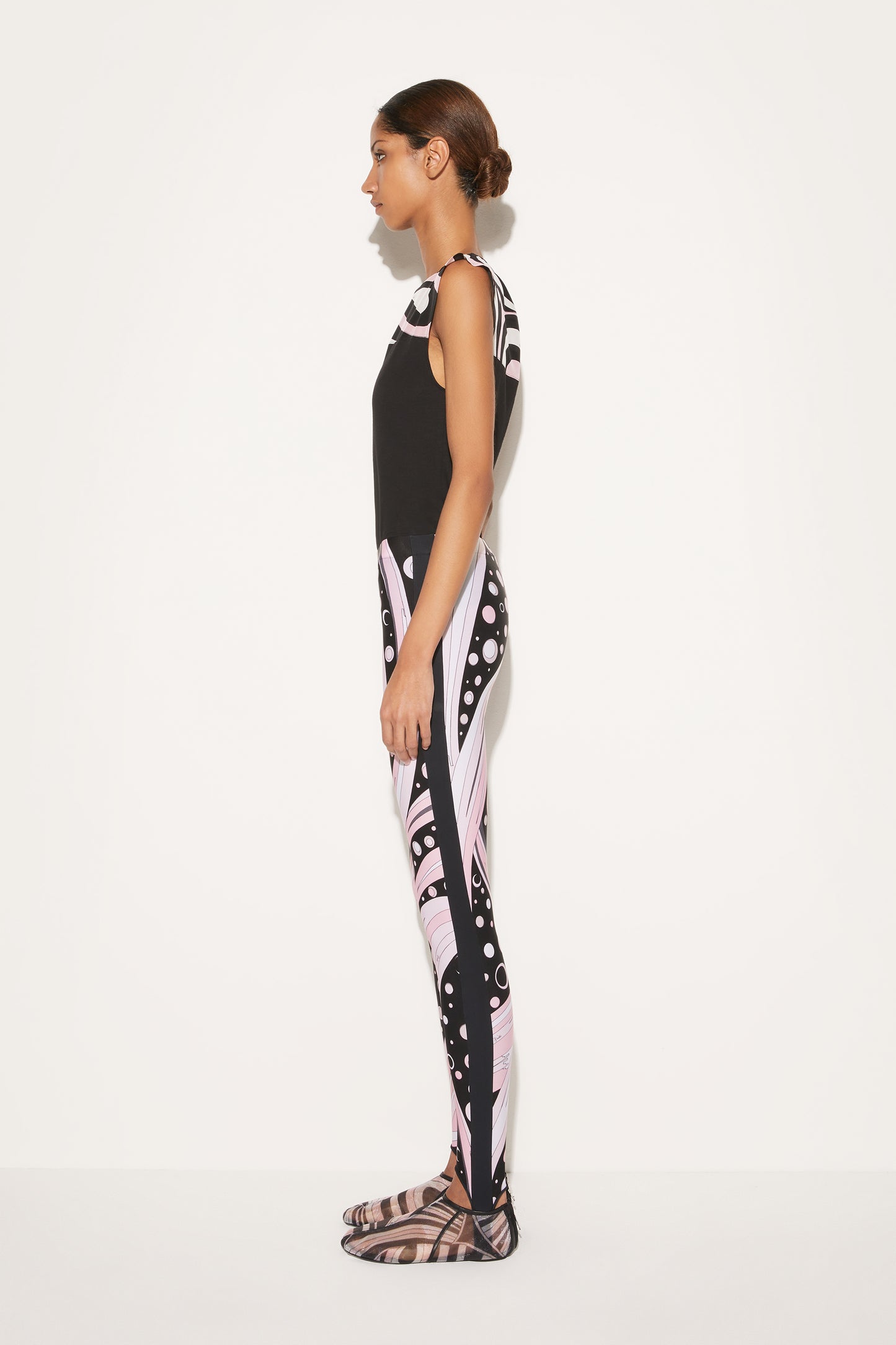 Fontane-Print Stirrup Leggings View 3 - Pucci