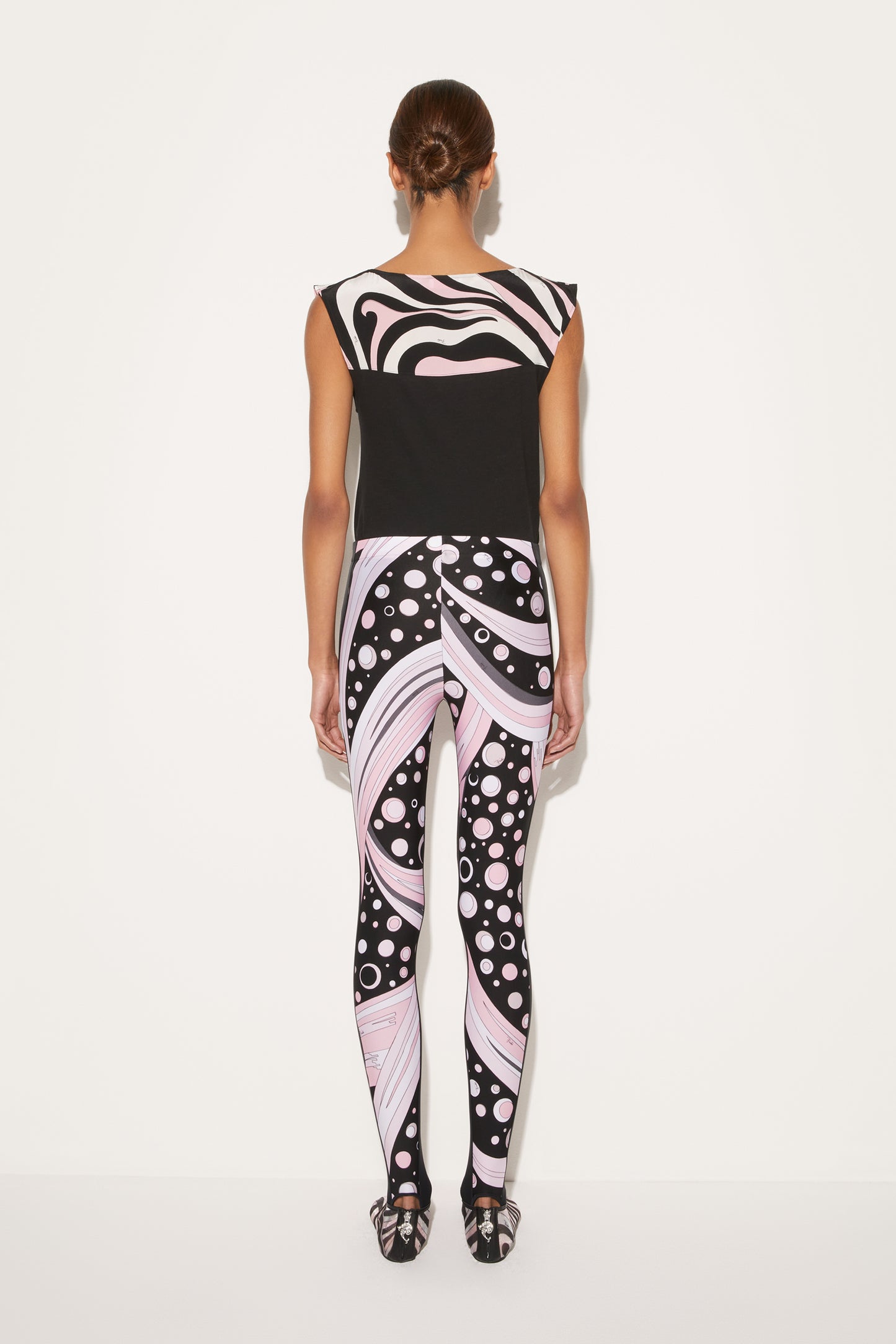 Fontane-Print Stirrup Leggings View 4 - Pucci