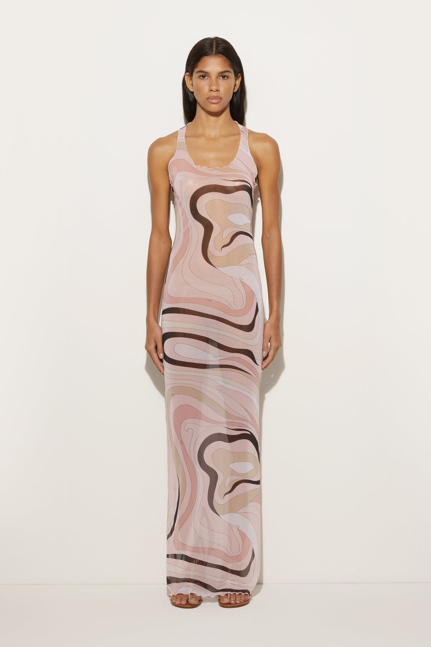 Marmo Print Tulle Dress View 2 - Pucci