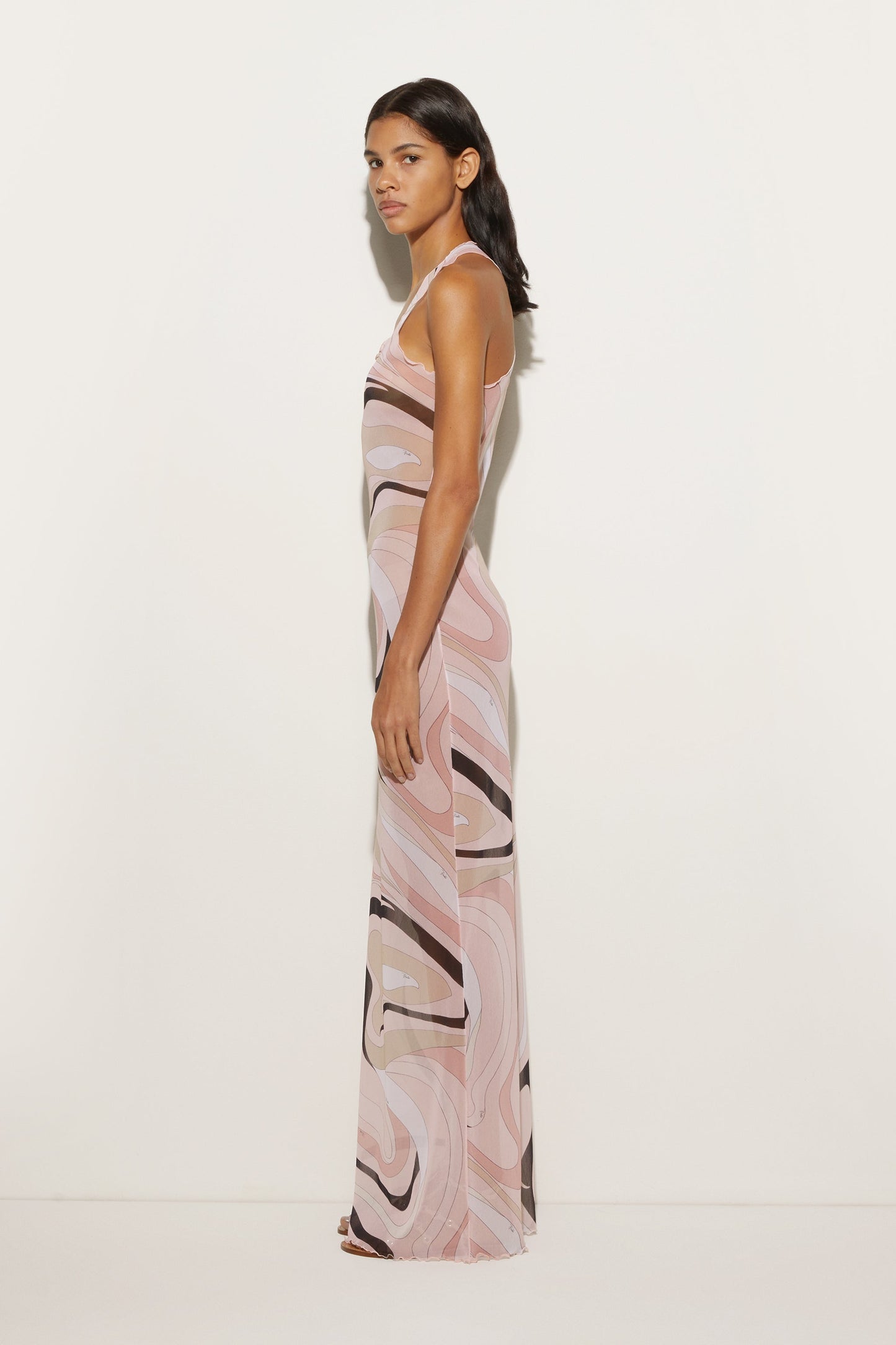 Marmo Print Tulle Dress View 3 - Pucci