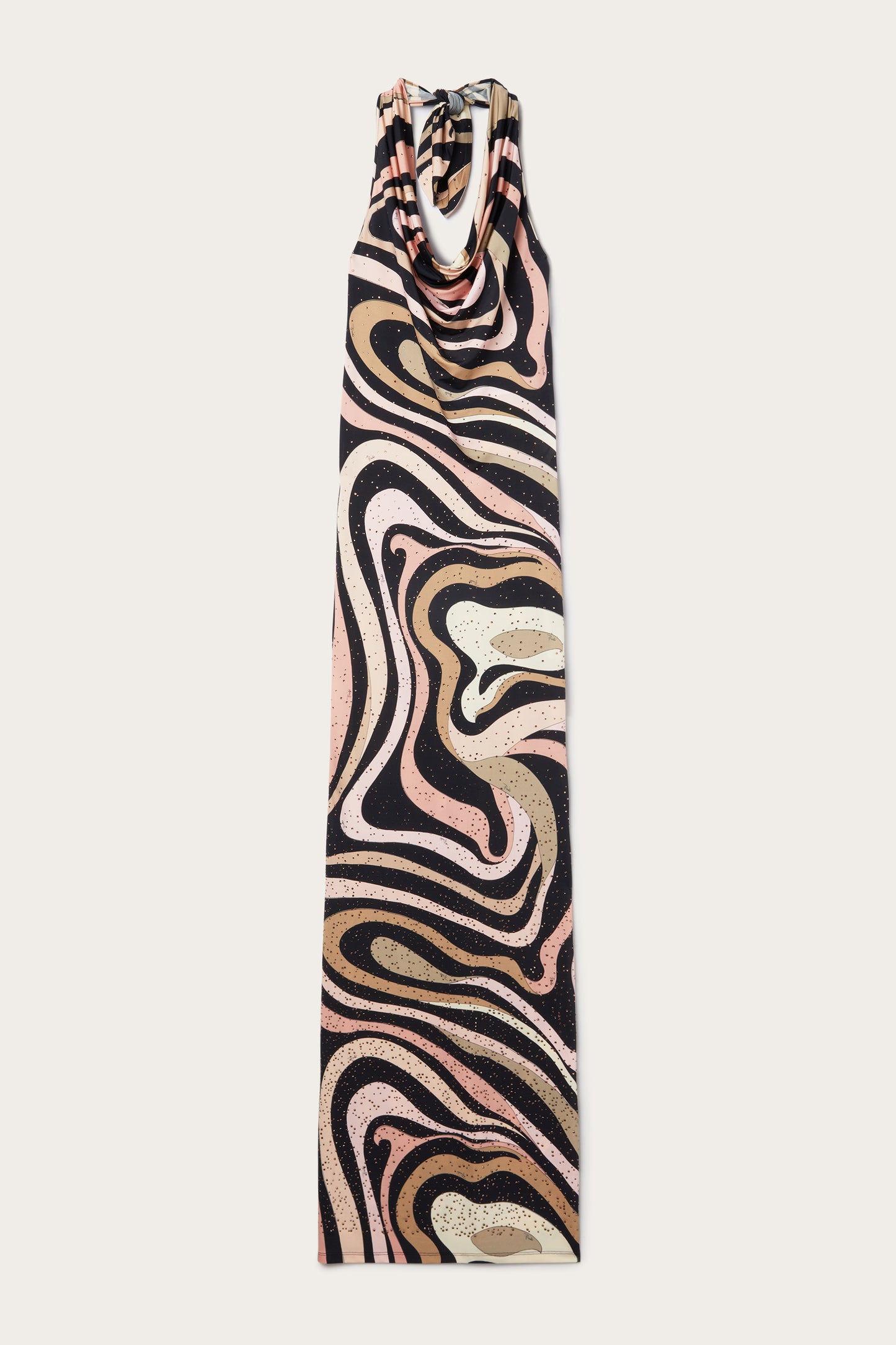 Marmo Print Embellished Long Dress View 1 - Pucci