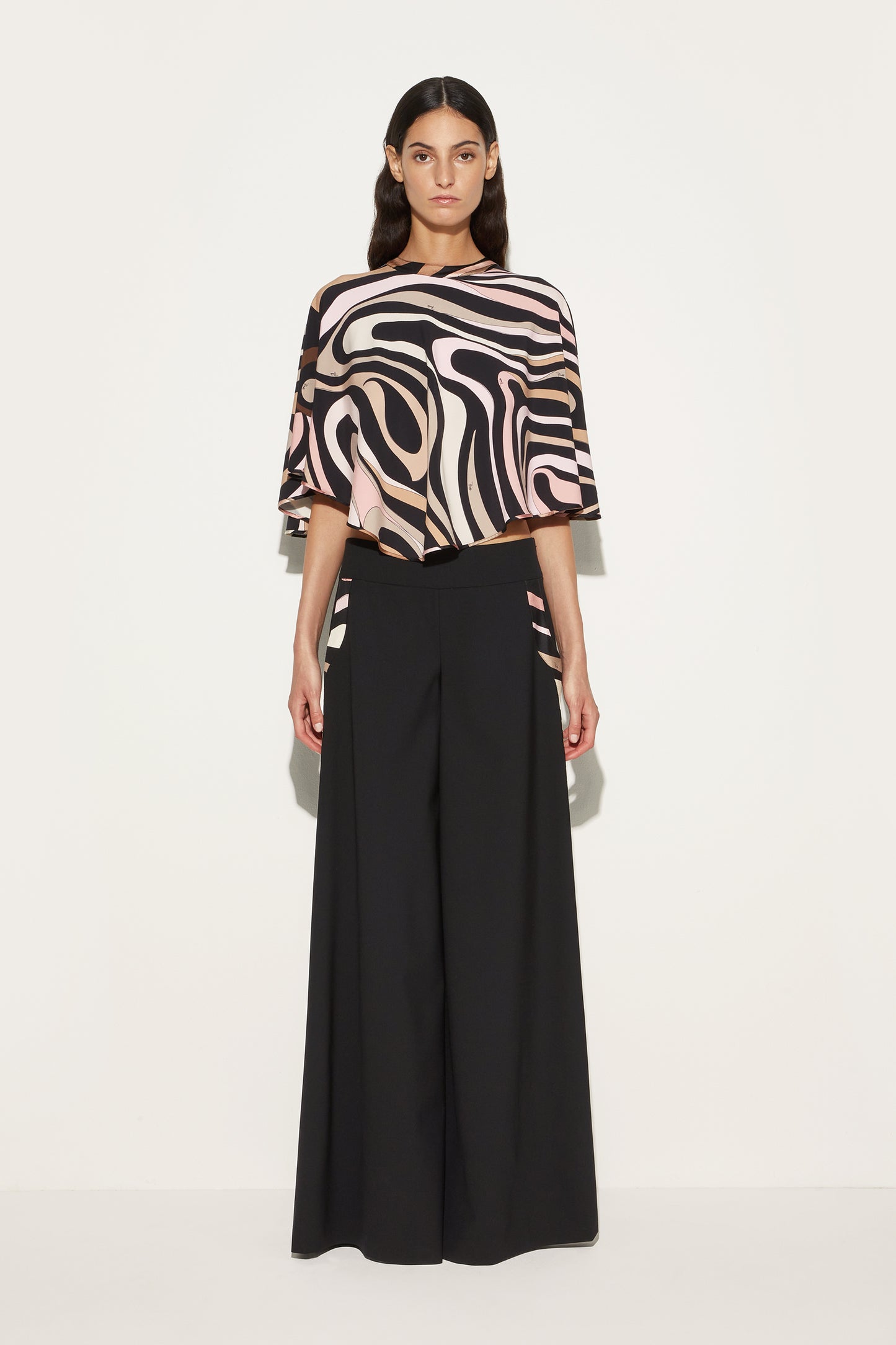 Marmo Cape Sleeve Blouse View 2 - Pucci