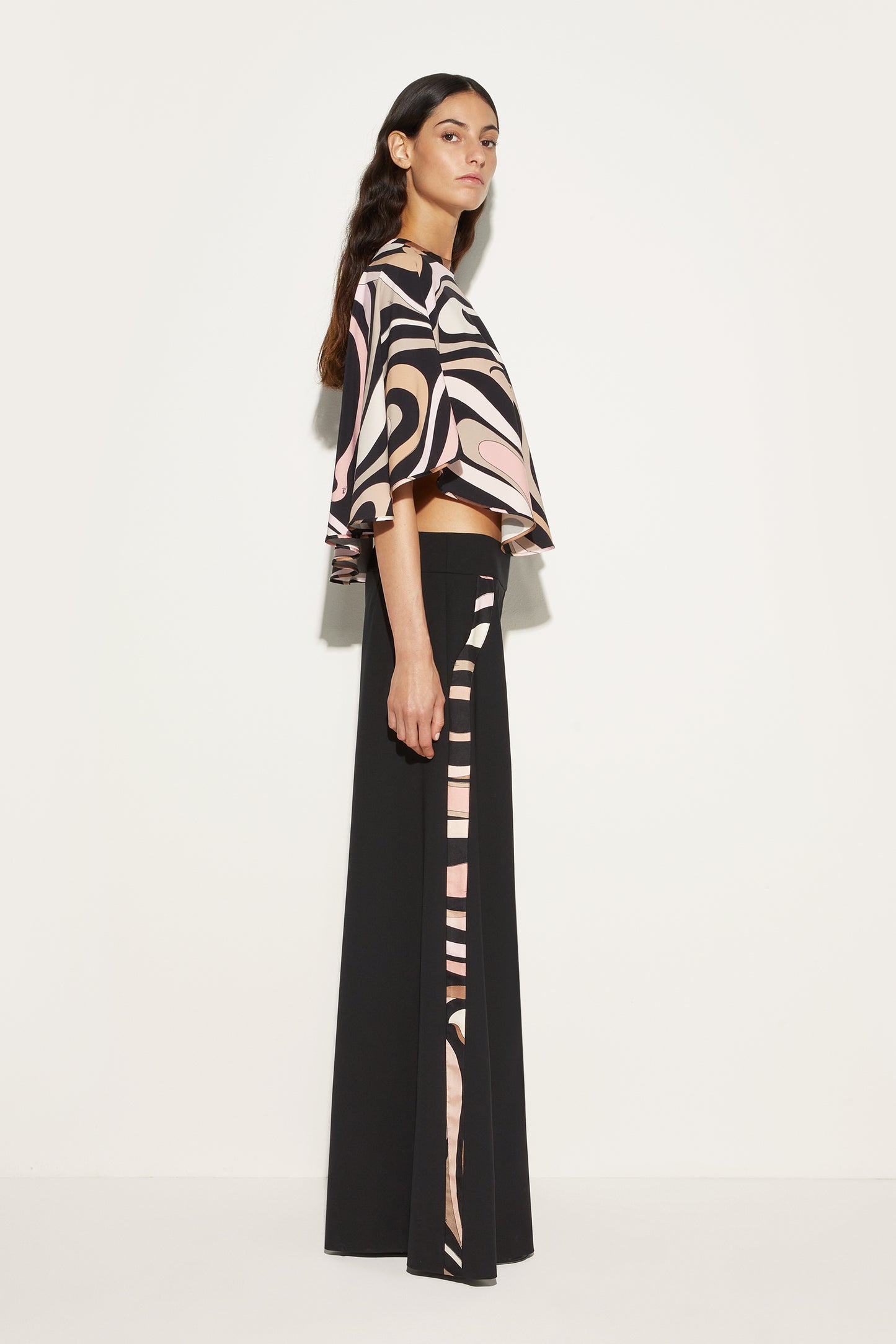 Marmo Cape Sleeve Blouse View 3 - Pucci