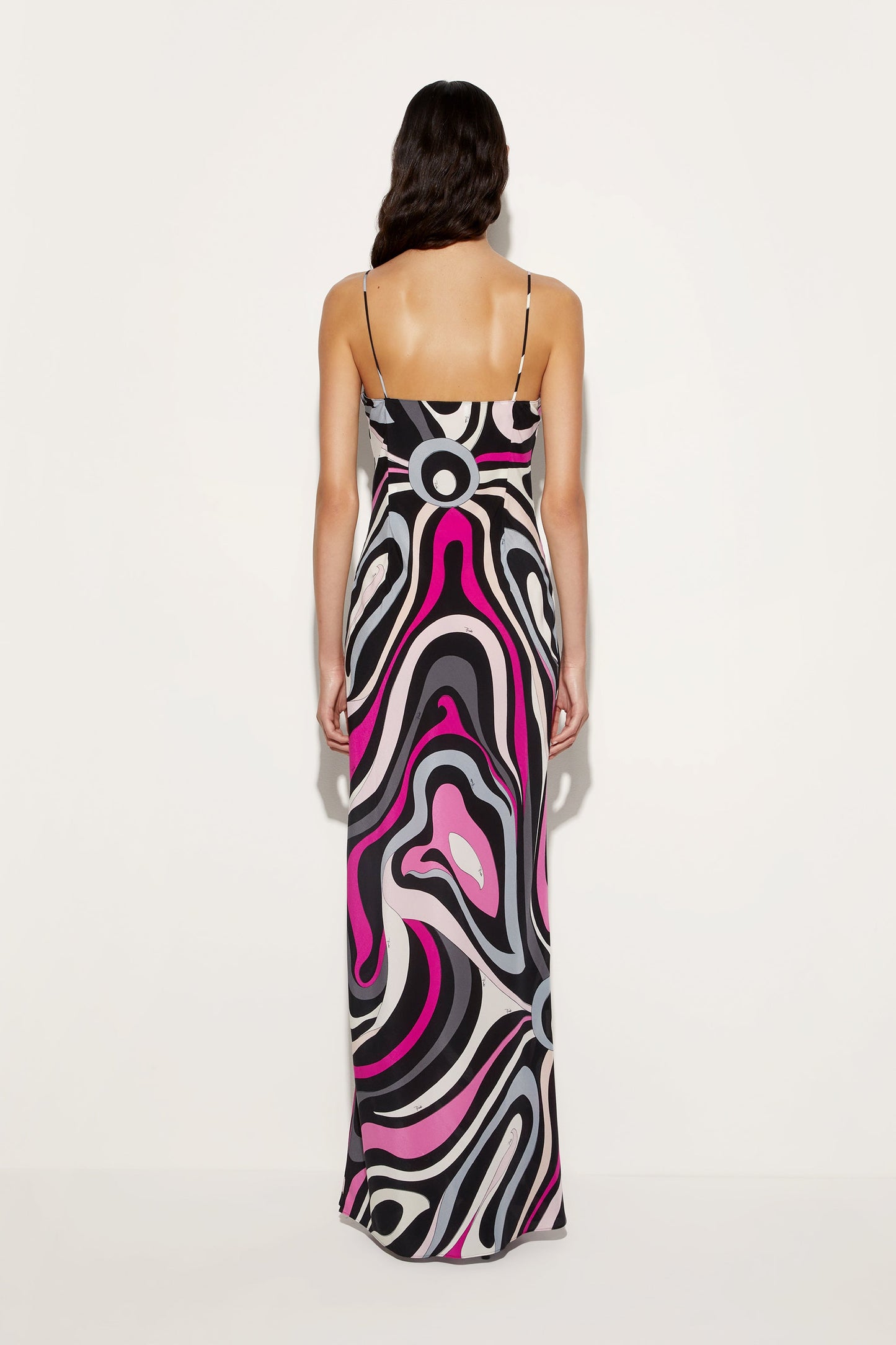 Marmo Print Silk Dress View 4 - Pucci