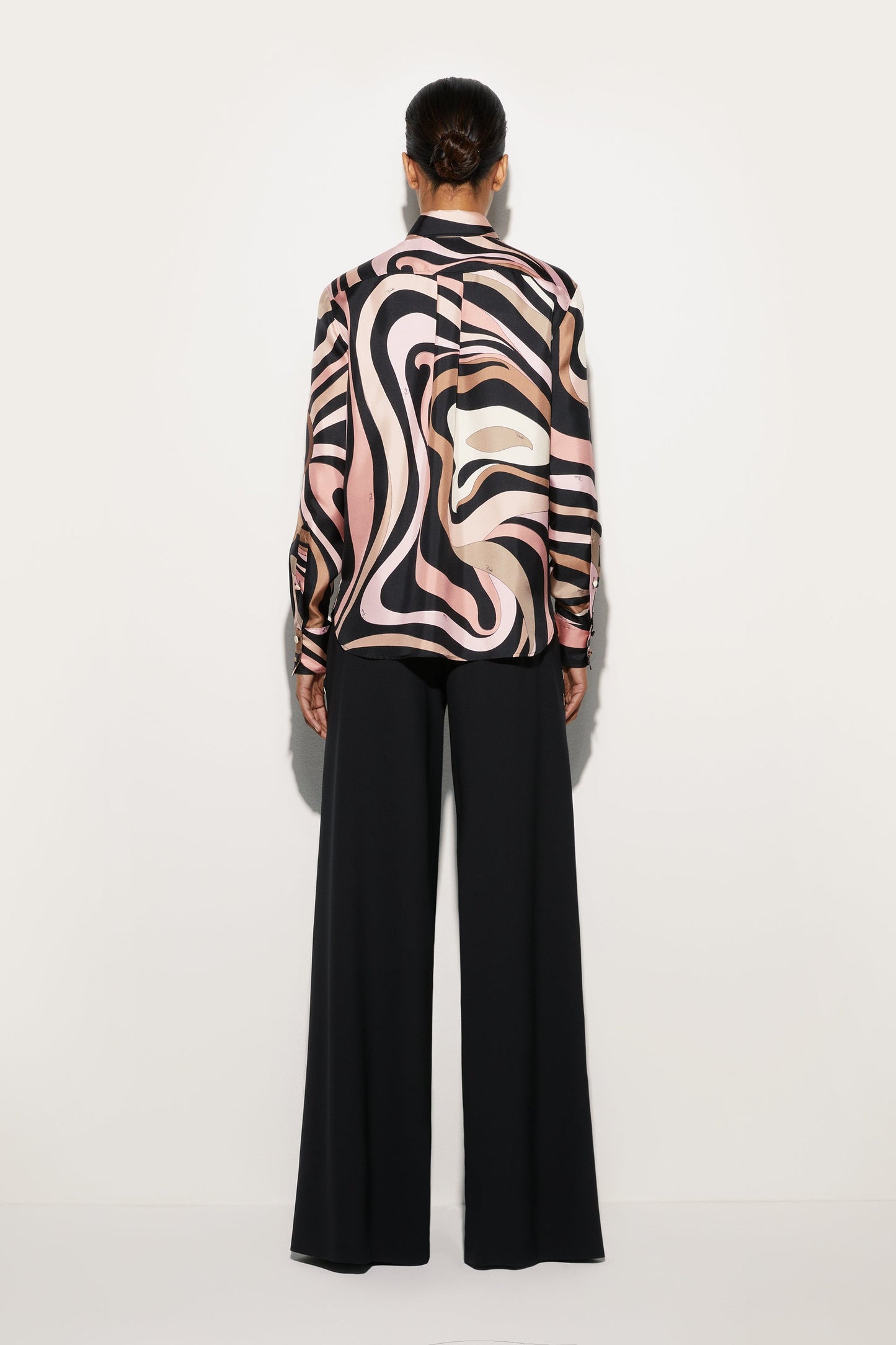 Marmo Print Silk Shirt View 3 - Pucci