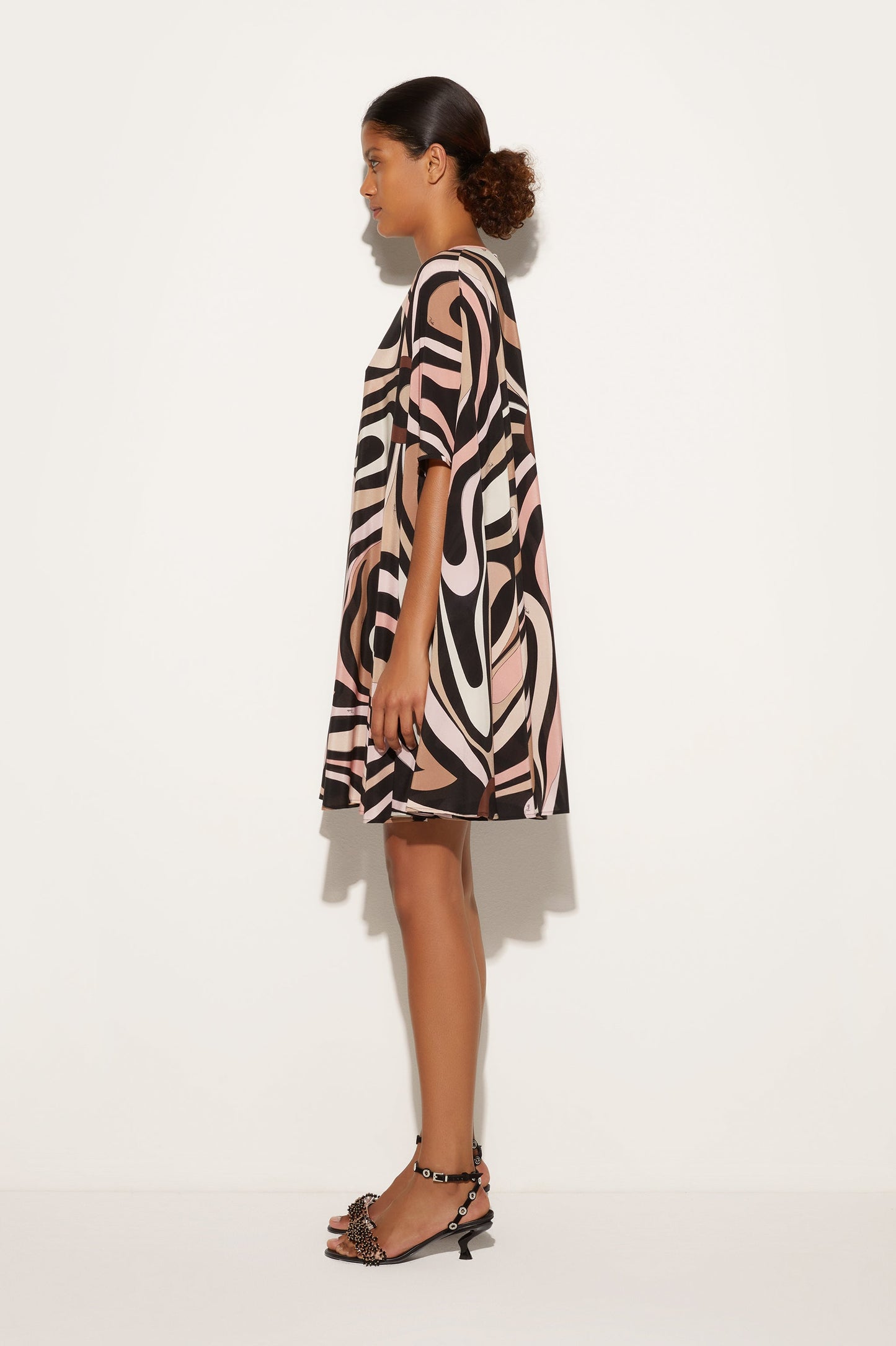 Marmo Print Kaftan Mini Dress View 3 - Pucci