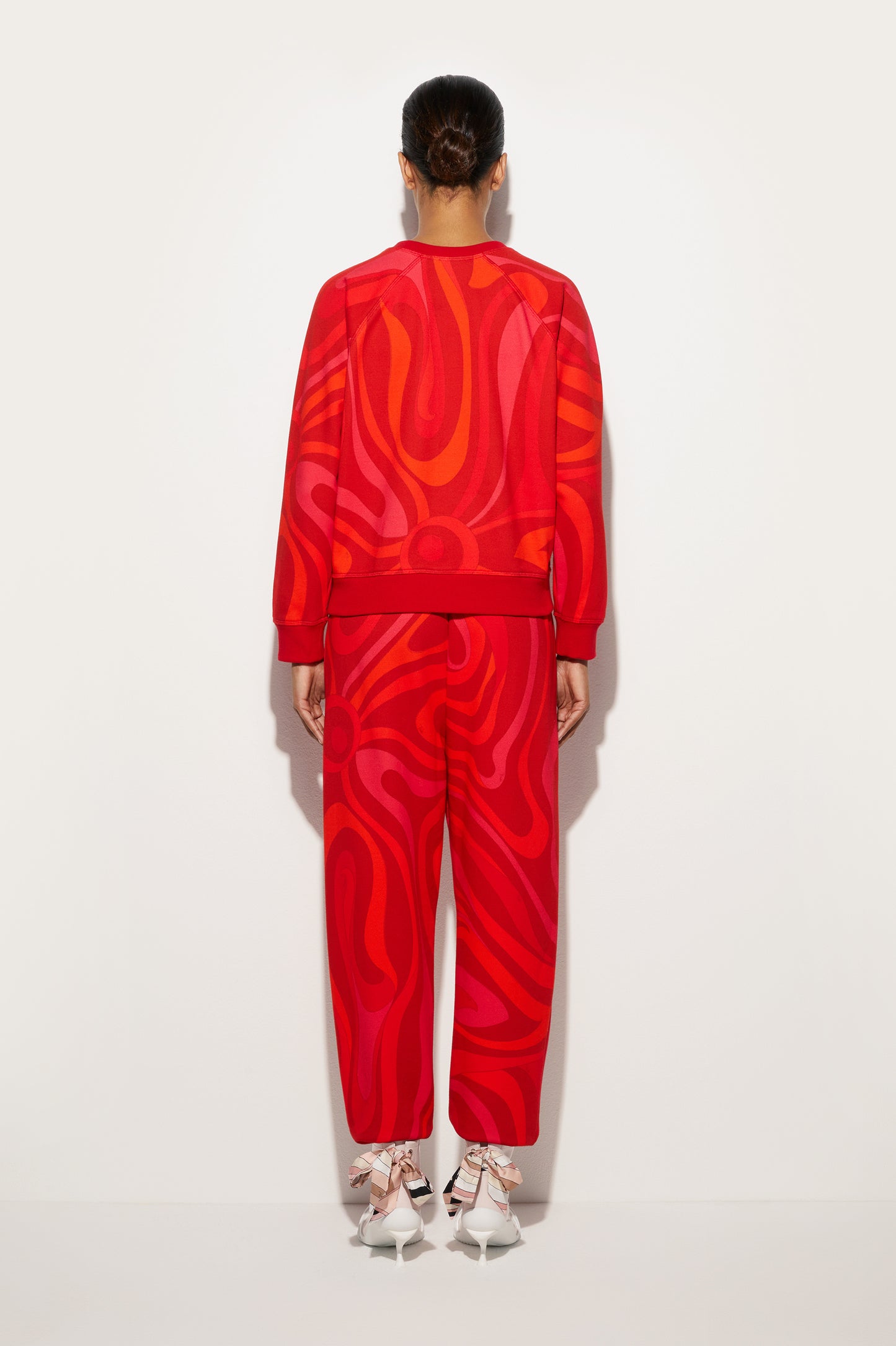 Fleece Sweatshirt Marmo Print View 4 - Pucci