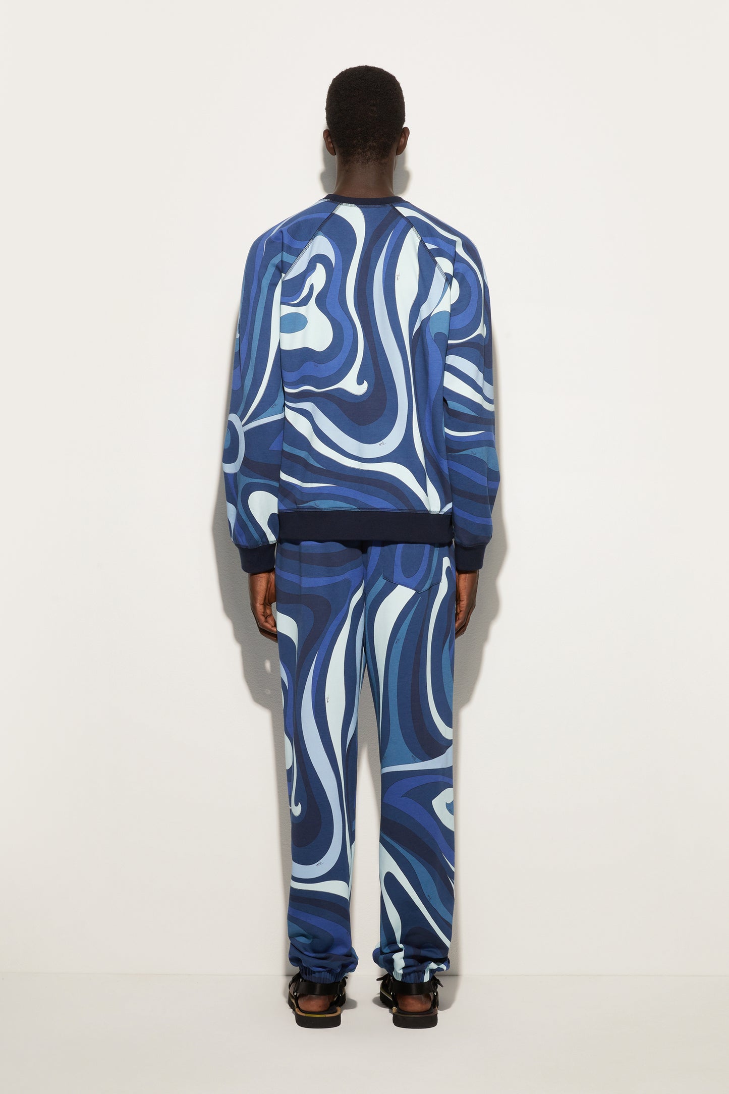 Marmo Print Fleece Sweatshirt View 4 - Pucci