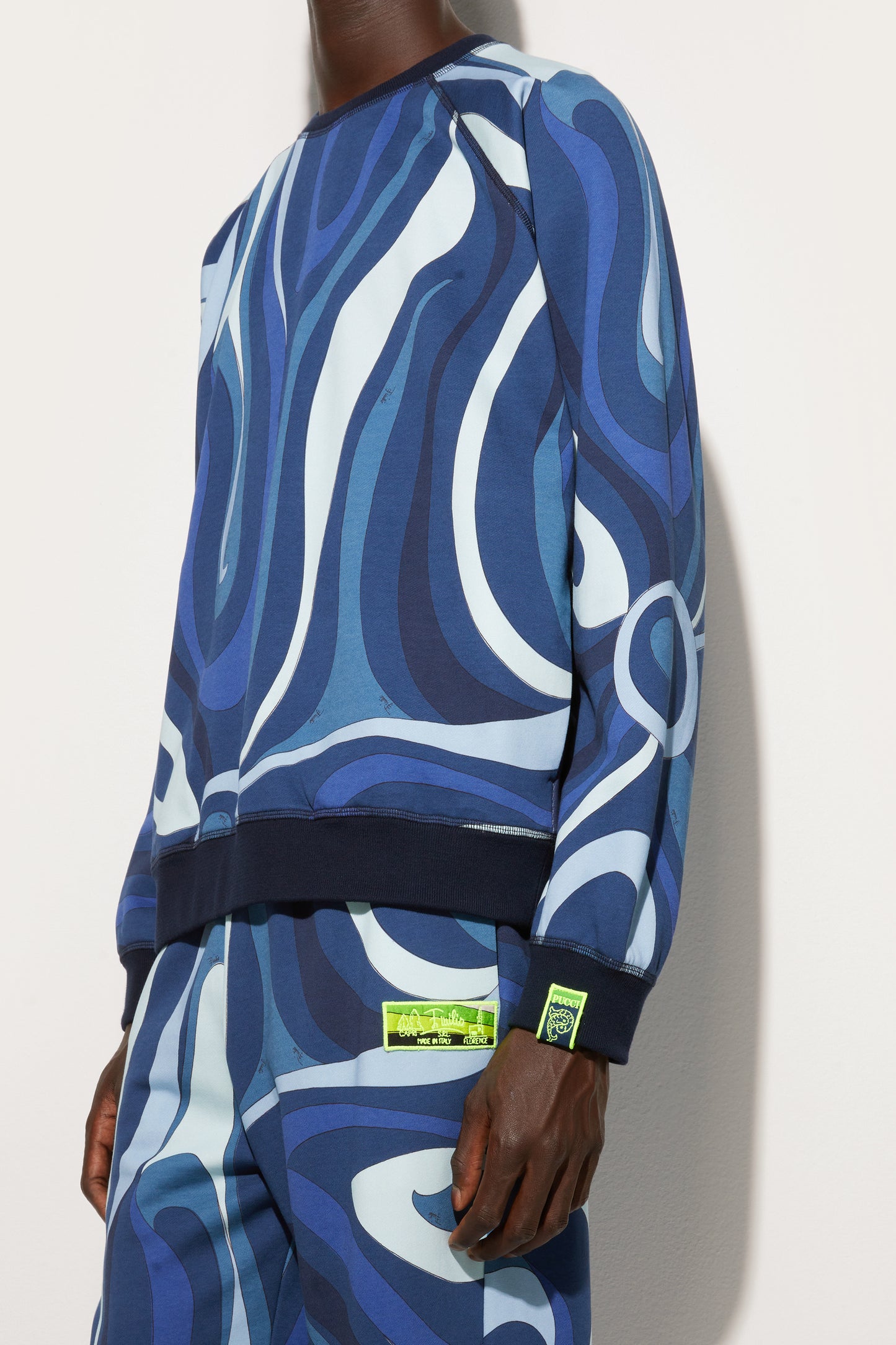 Marmo Print Fleece Sweatshirt View 5 - Pucci