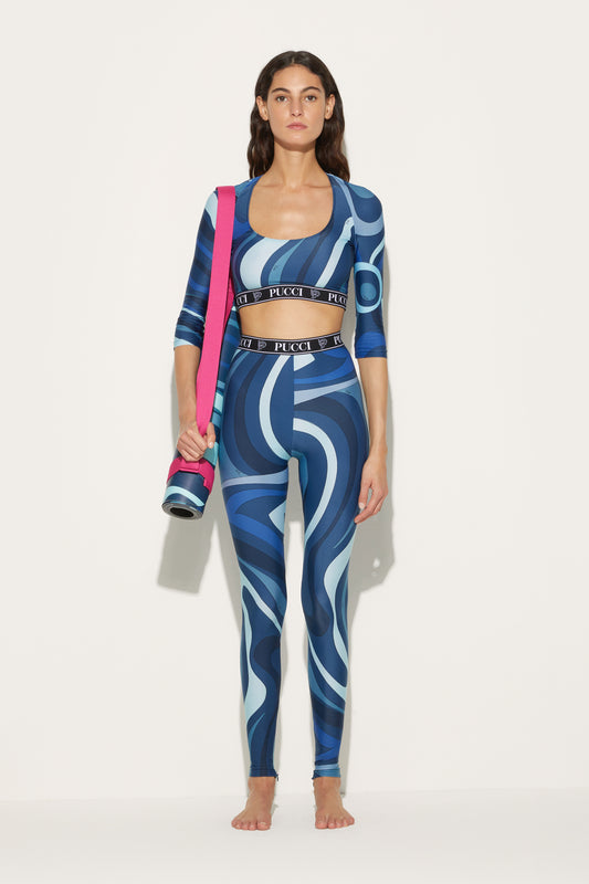 Marmo-Print Yoga Mat View 2 - Pucci