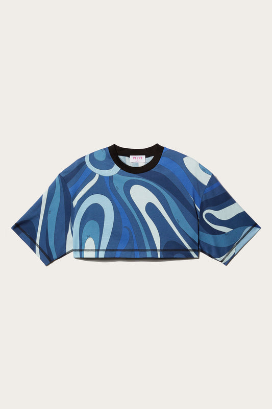 Marmo-Print Cotton T-shirt View 1 - Pucci