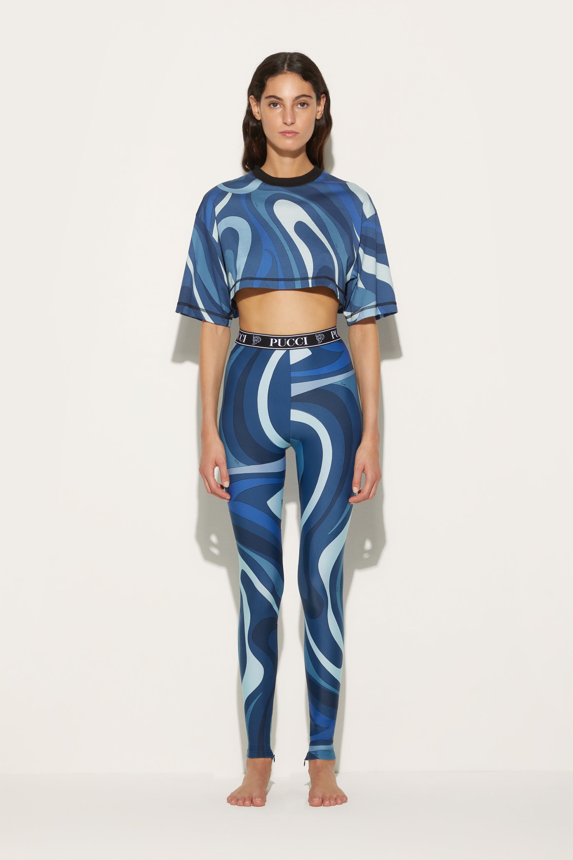 Marmo-Print Cotton T-shirt View 2 - Pucci
