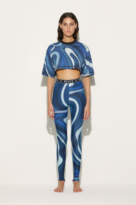 Marmo-Print Cotton T-shirt View 2 - Pucci
