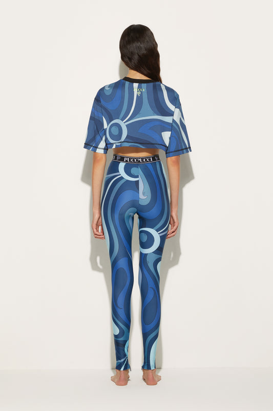 Marmo-Print Cotton T-shirt View 4 - Pucci