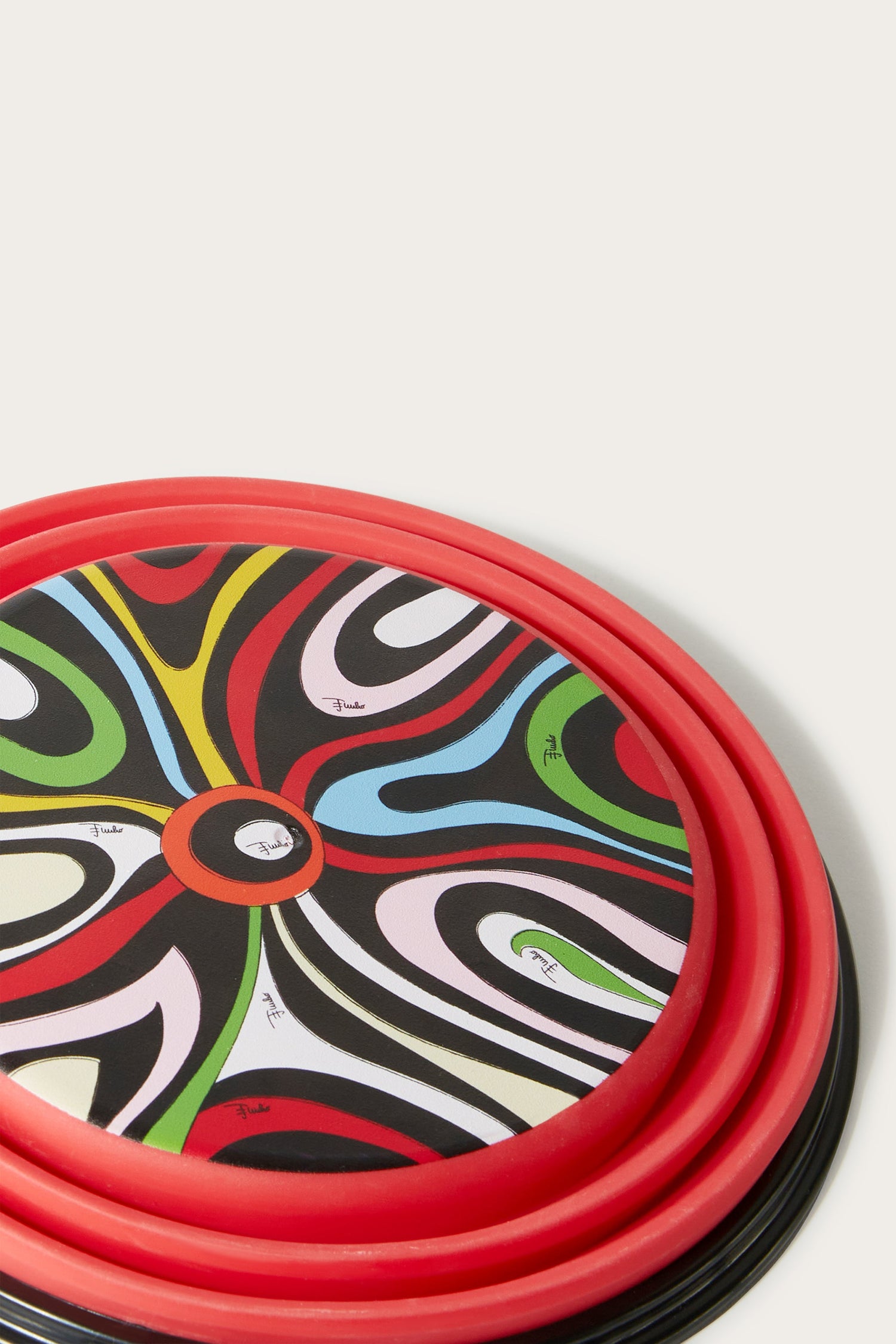 Marmo-Print Travel Dog Bowl View 2 - Pucci
