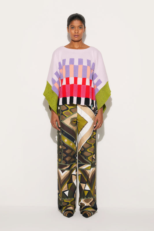 Colourblock Cotton Sweater View 1 - Pucci