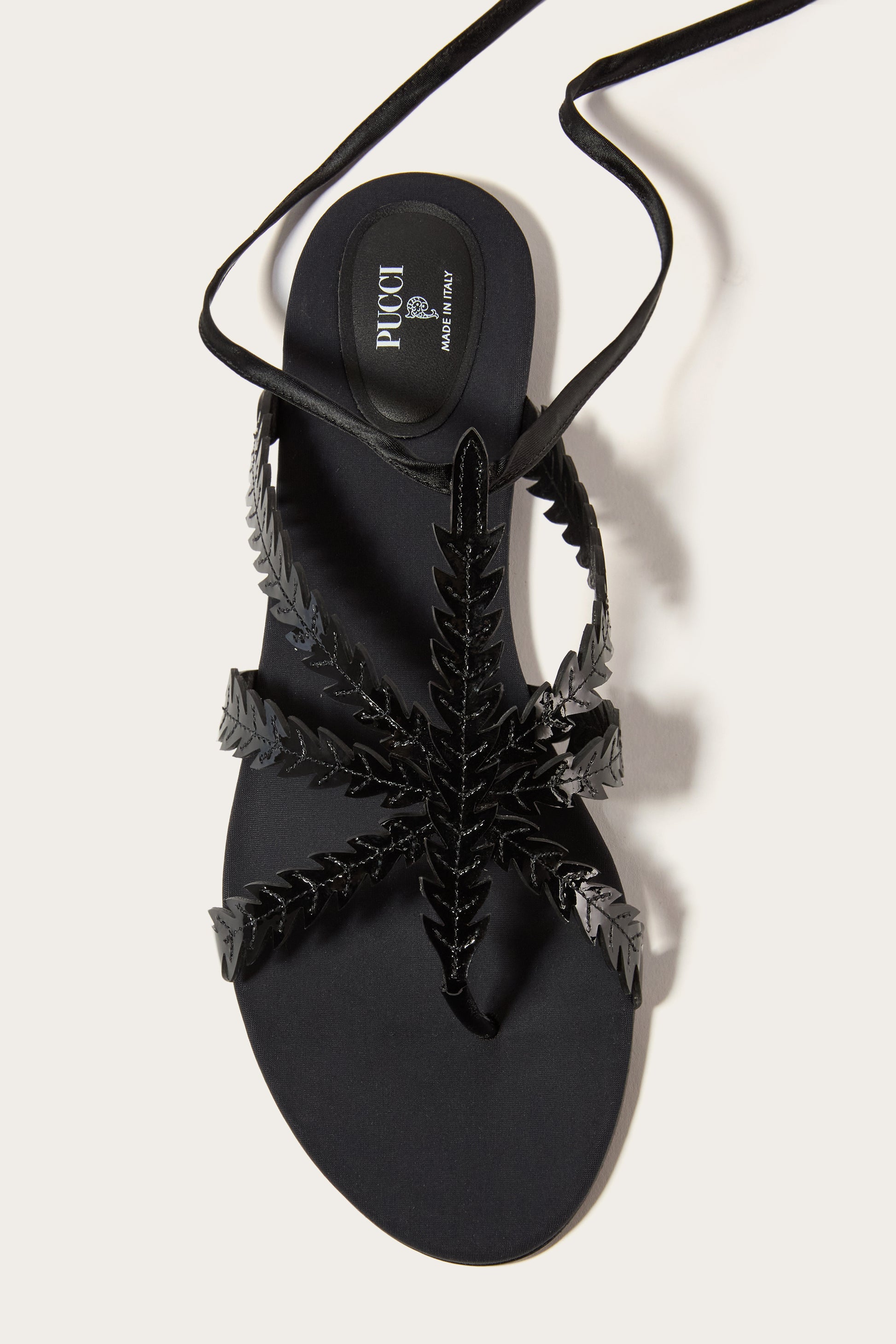 Feather-Embellished Sandals View 3 - Pucci
