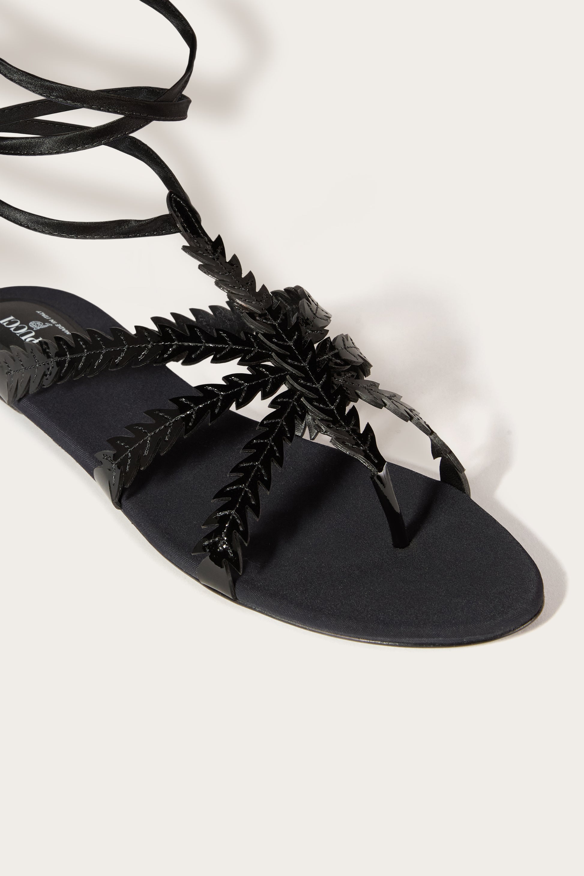 Feather-Embellished Sandals View 4 - Pucci