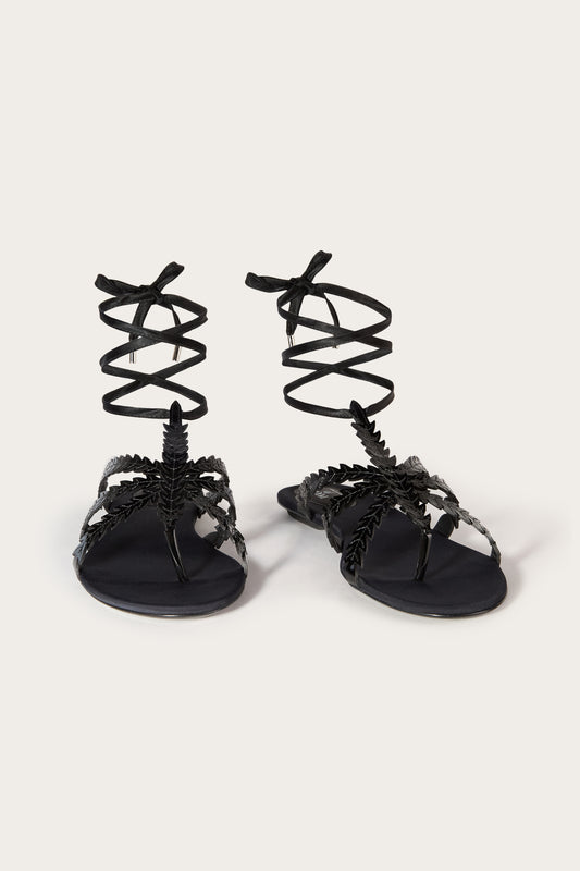 Feather-Embellished Sandals View 2 - Pucci