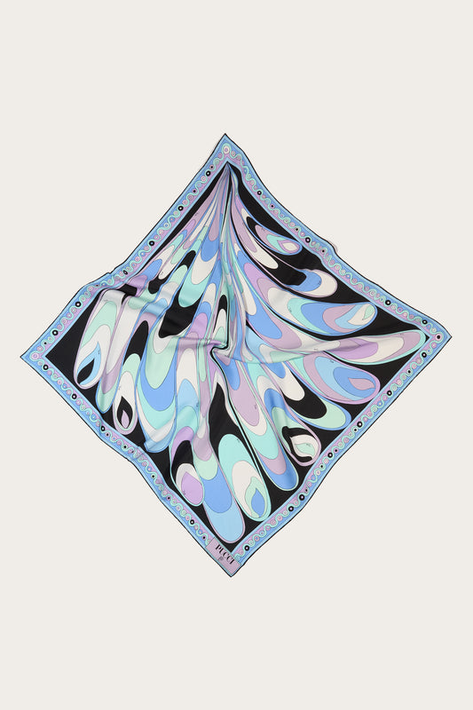 Onde-Print Silk Scarf View 1 - Pucci