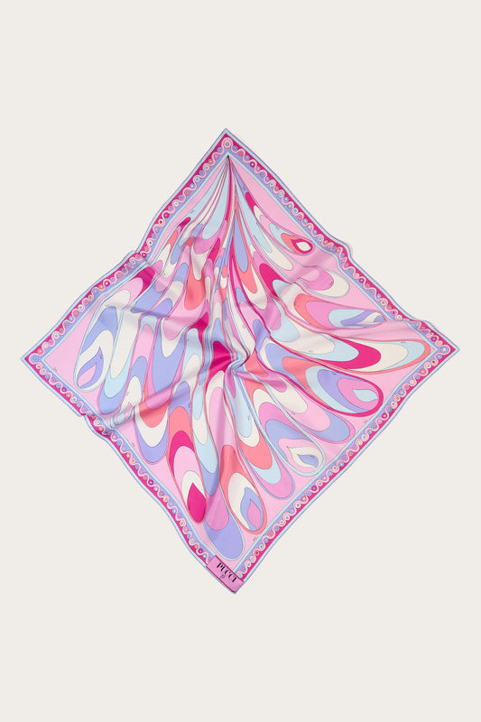 Onde-Print Silk Scarf View 1 - Pucci