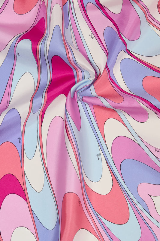 Onde-Print Silk Scarf View 4 - Pucci