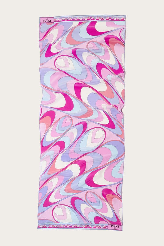 Onde-Print Silk Stole View 1 - Pucci