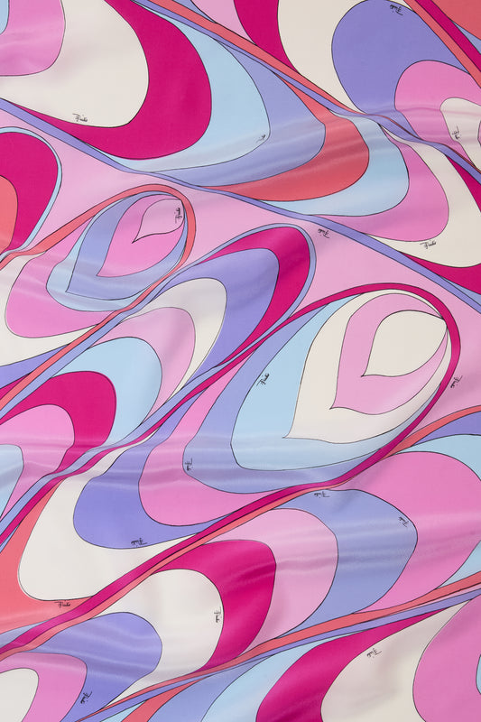 Onde-Print Silk Stole View 2 - Pucci