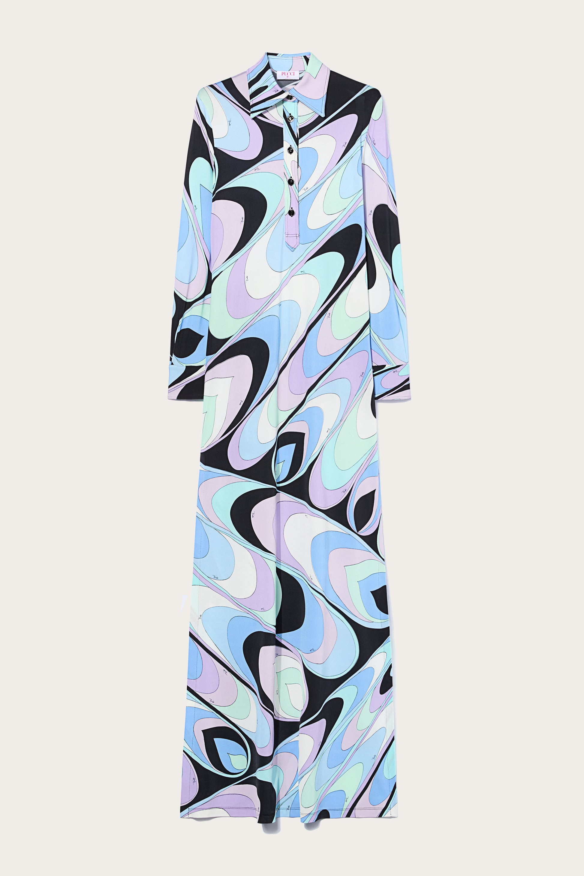 Onde-Print Shirt Dress View 1 - Pucci