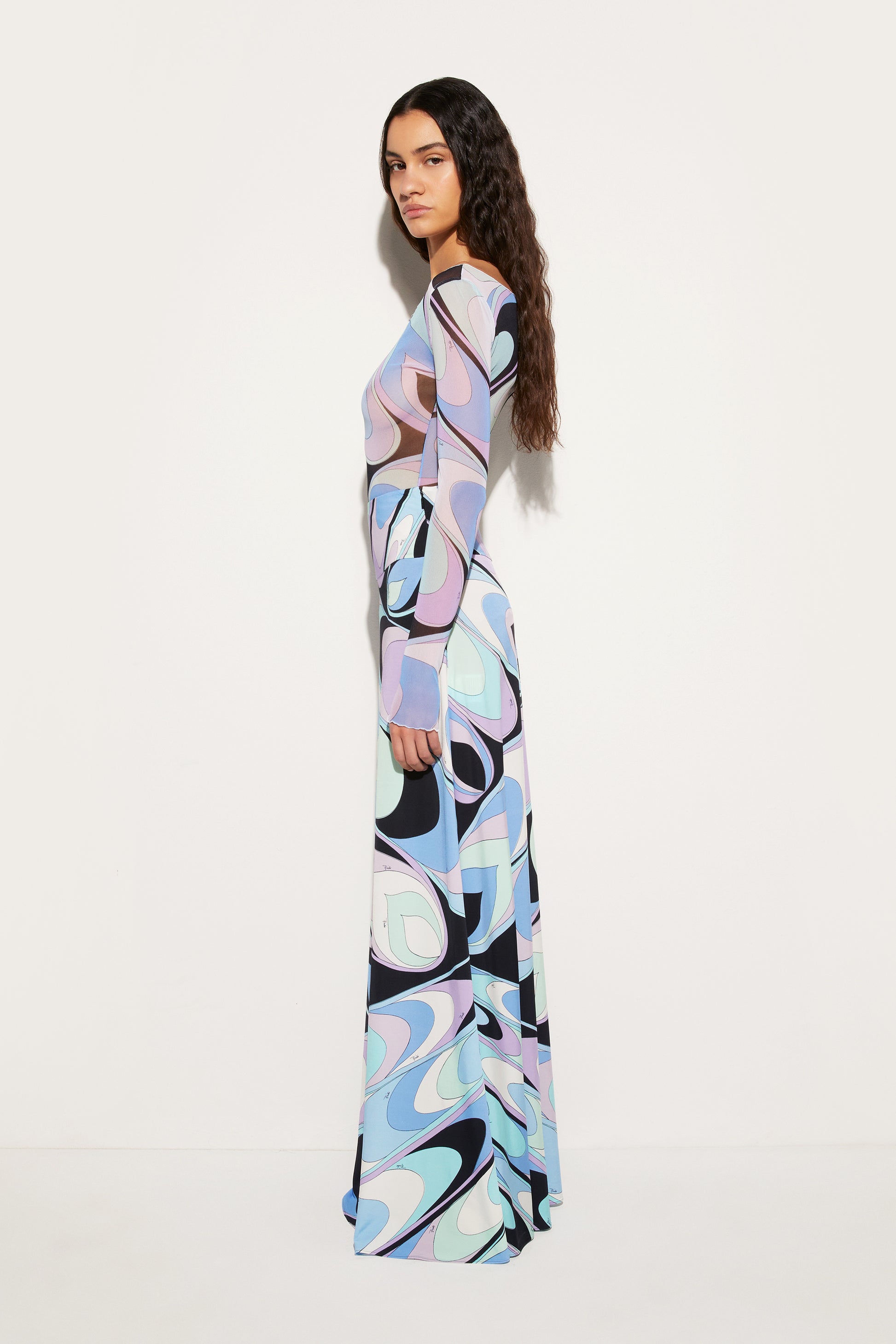 Onde-Print Skirt View 3 - Pucci