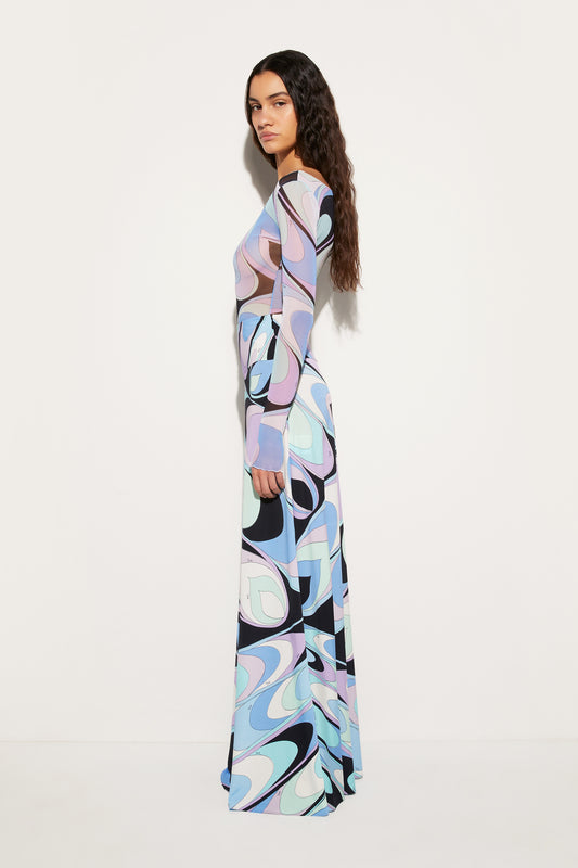 Onde-Print Skirt View 3 - Pucci