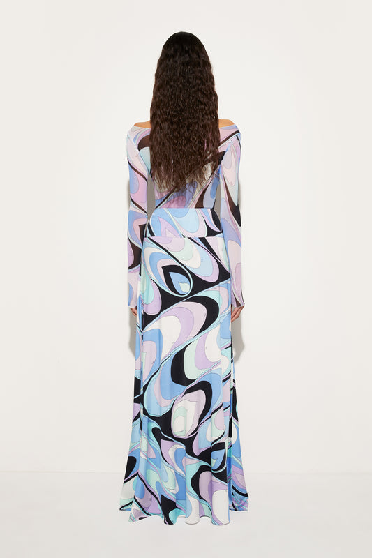 Onde-Print Skirt View 4 - Pucci