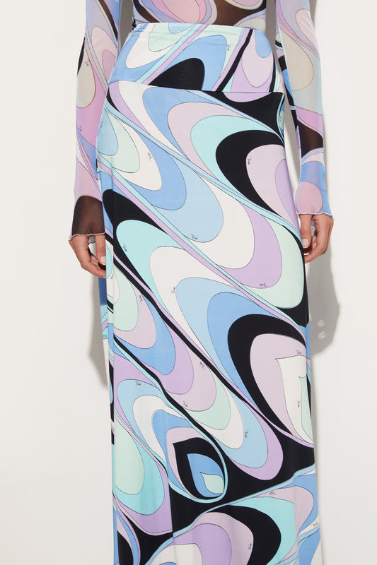 Onde-Print Skirt View 5 - Pucci