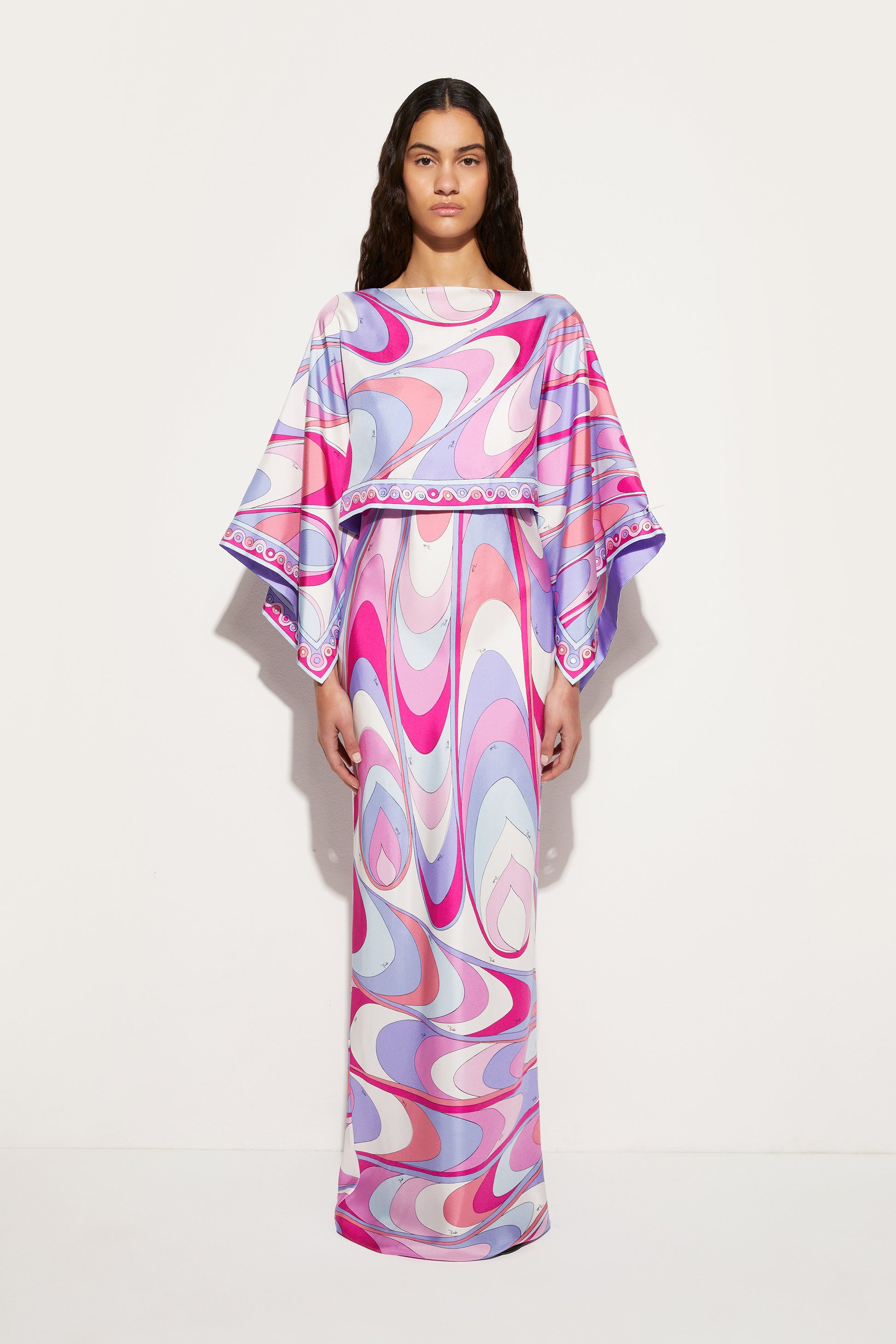 Onde-Print Silk Dress View 2 - Pucci