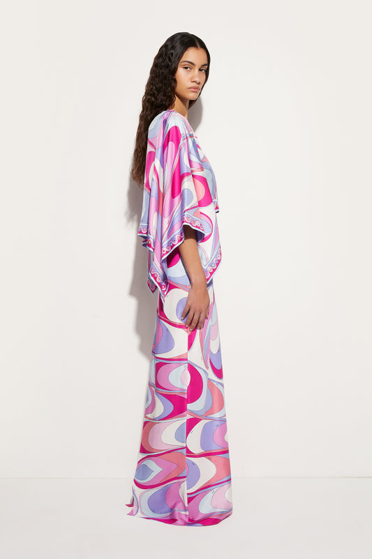 Onde-Print Silk Dress View 4 - Pucci