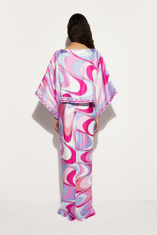 Onde-Print Silk Dress View 5 - Pucci