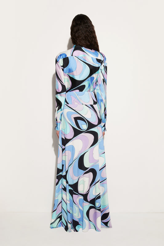 Onde-Print Silk Shirt View 4 - Pucci