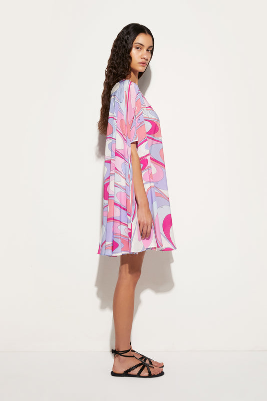 Onde -Print Silk Kaftan View 3 - Pucci