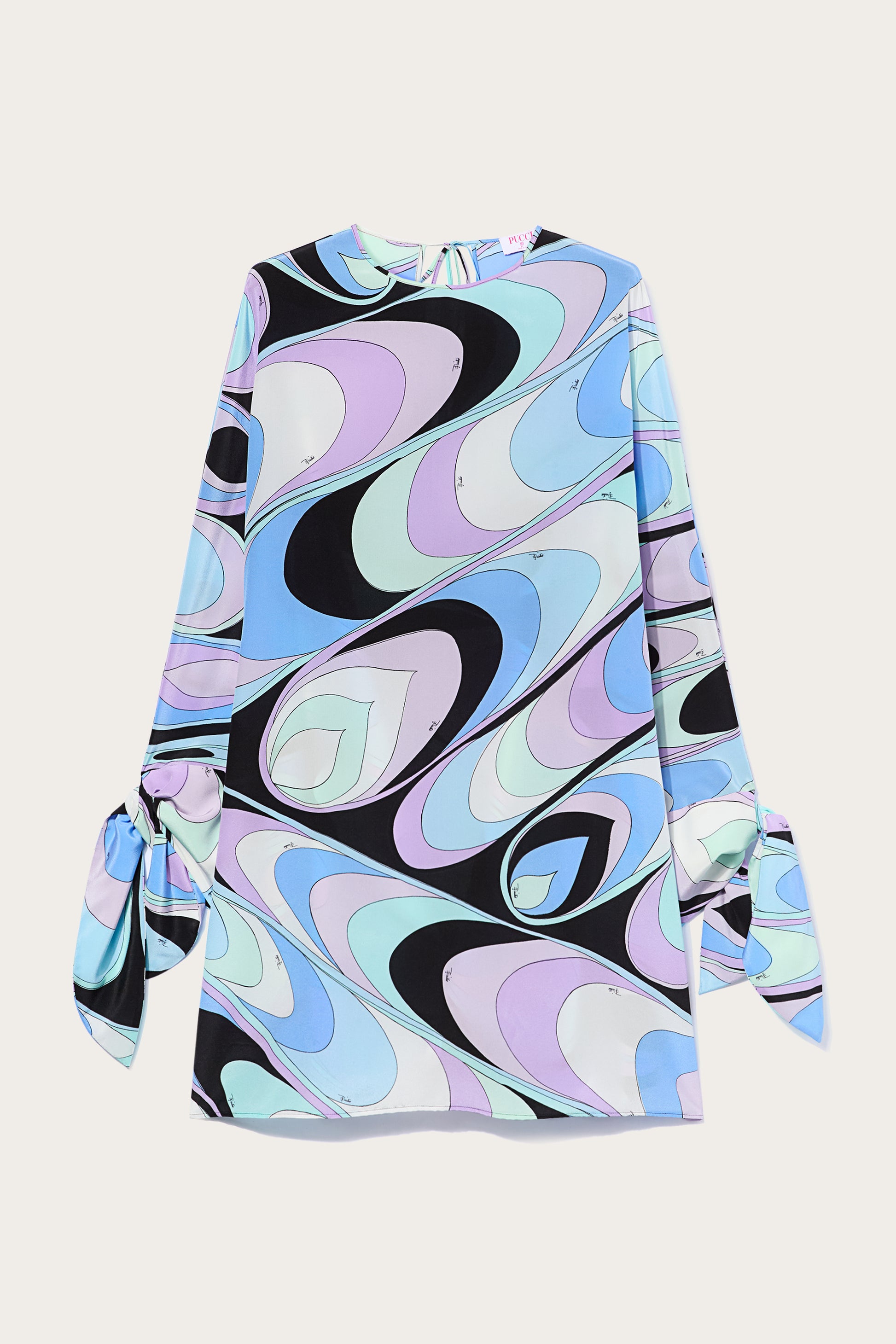 Onde -Print Silk Kaftan View 1 - Pucci